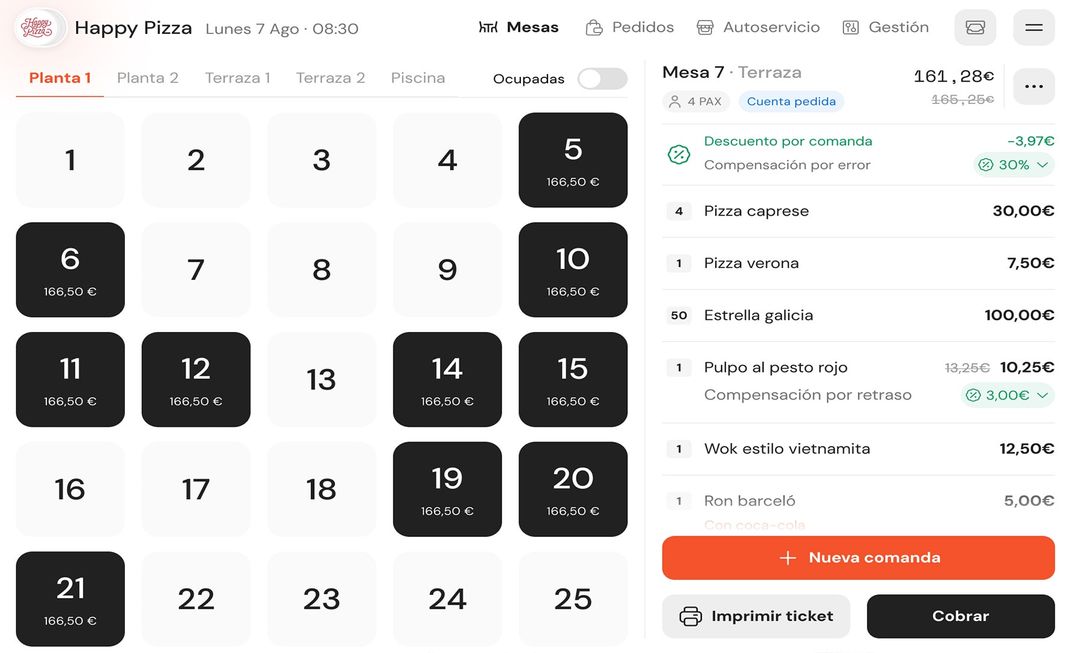 Logiciel TPV pour restaurants